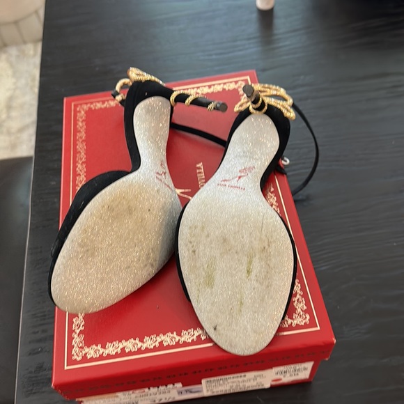 Snake (gold) detailed black heels by Caovilla - Picture 6 of 6